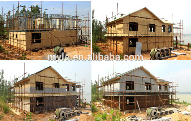 2 story luxury Prefabricated Light Steel Villa