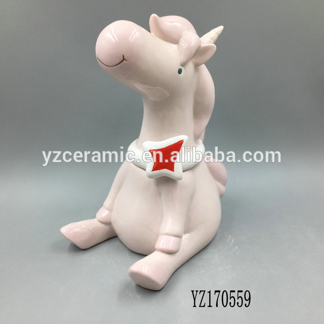 table decor handmade crafts porcelain unicorn box