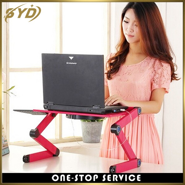 Factory direct sale hot Aluminum foldable laptop computer desk with Cooling hole