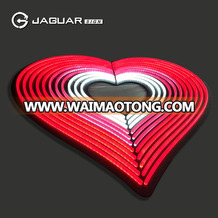 Manufacturer Custom Loving Heart Acrylic Neon Sign for Wedding