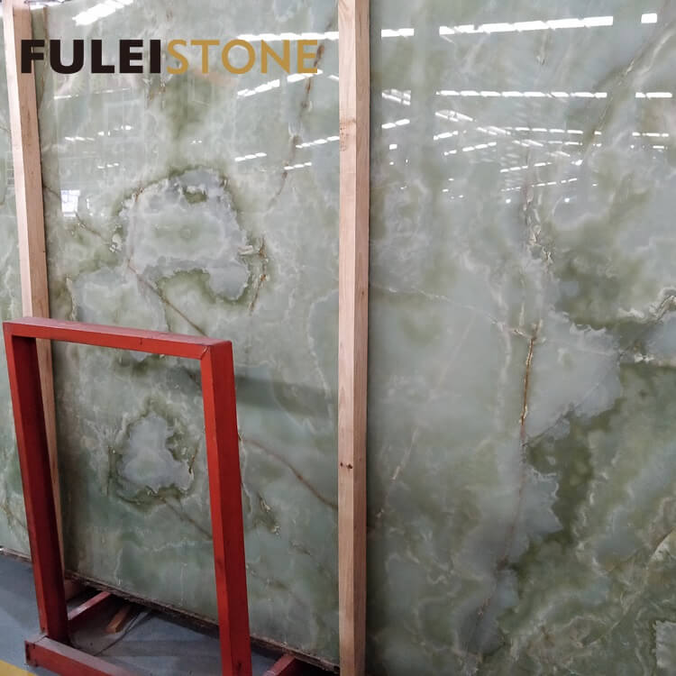 Wholesale Price Natural Polished Multi Color Green Onyx Marble Slabs