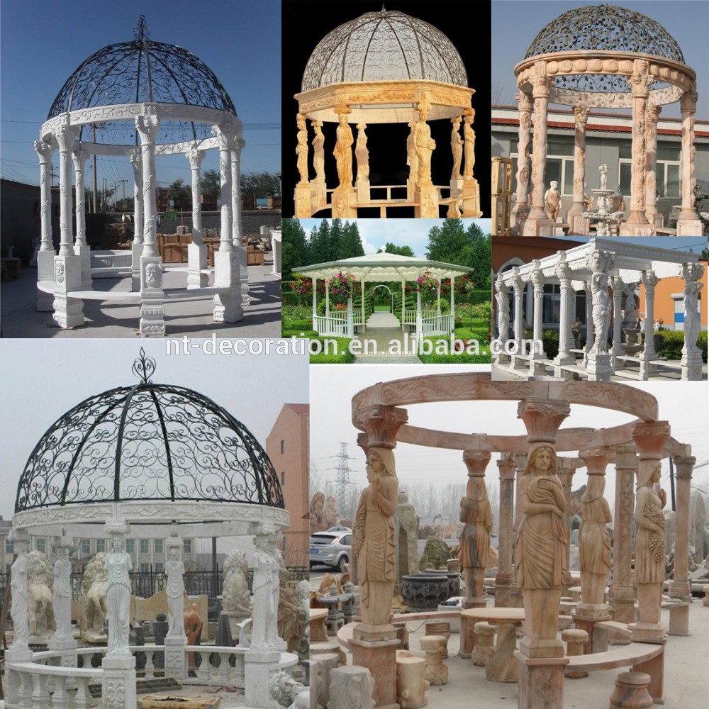 Retro style iron gazebos wholesale for sale NTBM-087A