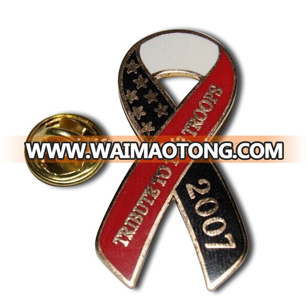 AIDS Red Ribbon Lapel Pin