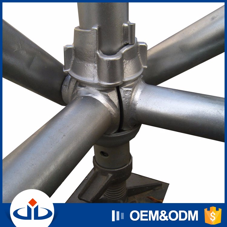 Large bearing Capacity Hot Dipped Galvanized Iron Cuplock Scaffold System For High - Rise Building