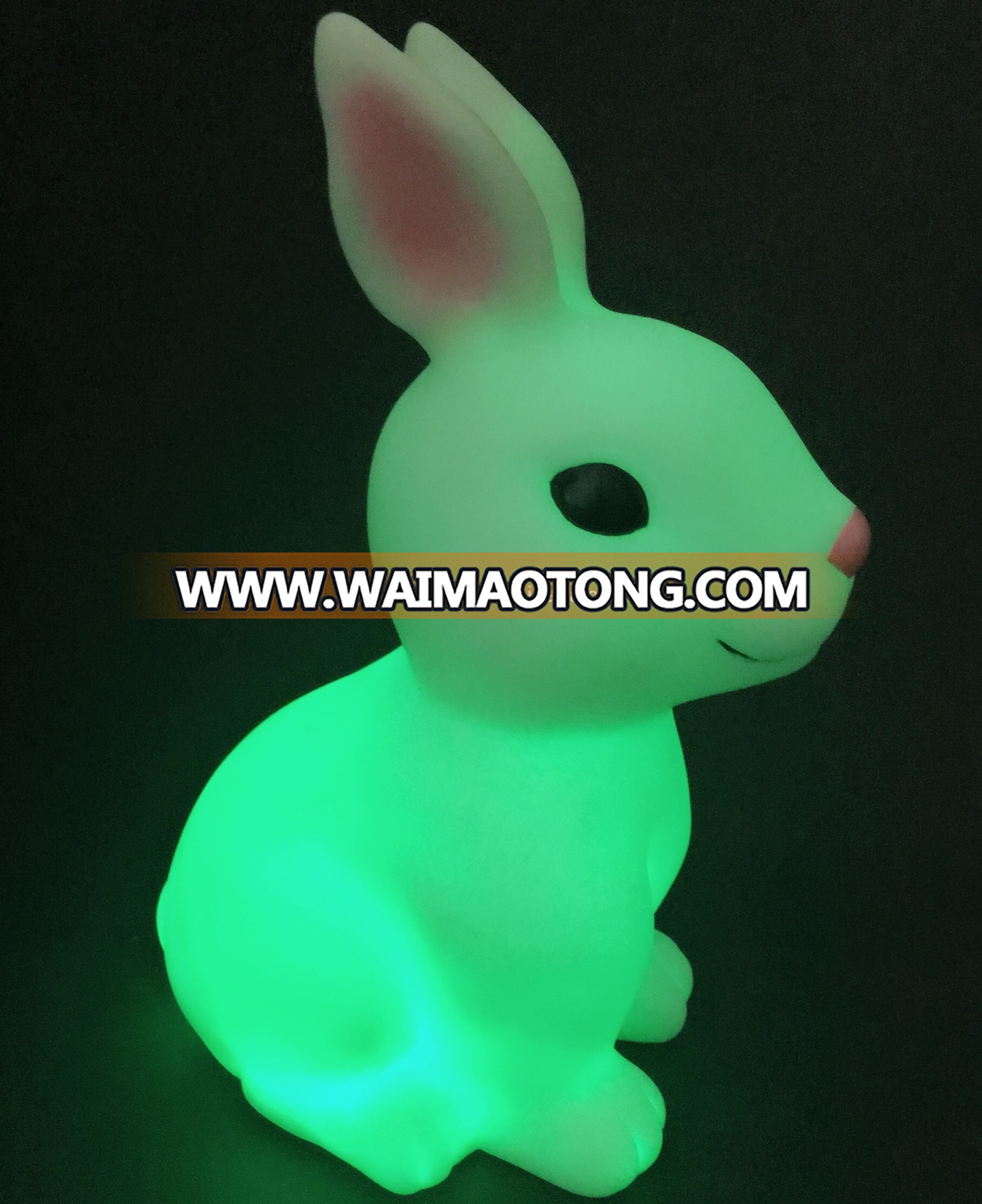 High quality 20cm 3AAA batteries LED easter party bunny kids lighting