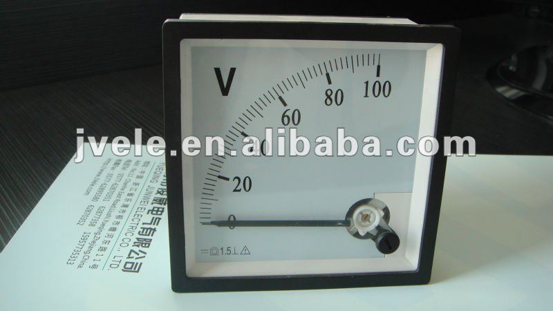 96*96 series Moving Iron Instruments panel voltmeter