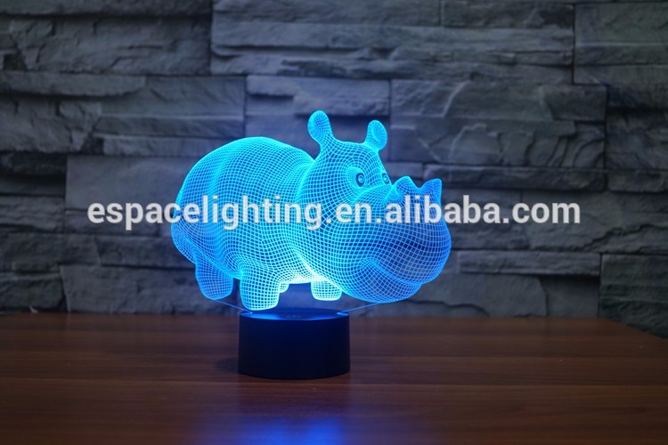 3d led night lamp D0001 color changing led lights