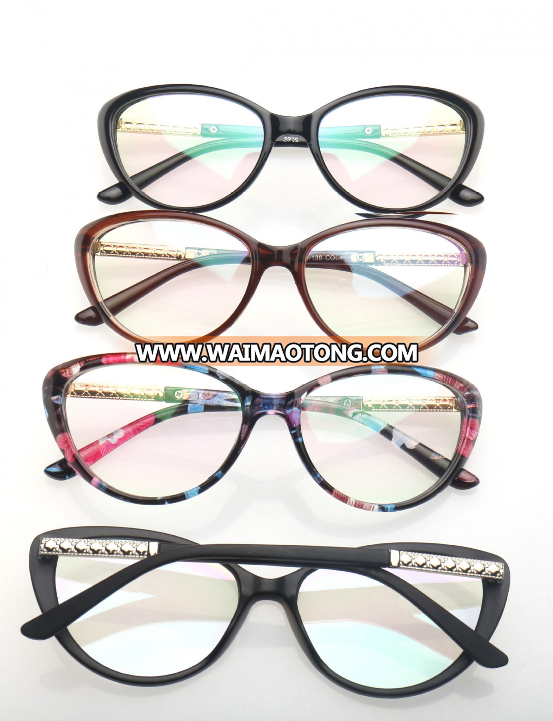 SKY-2913 Fashion Cat Eye Full-Rim PC Prescription Glasses Frame Rx For Women