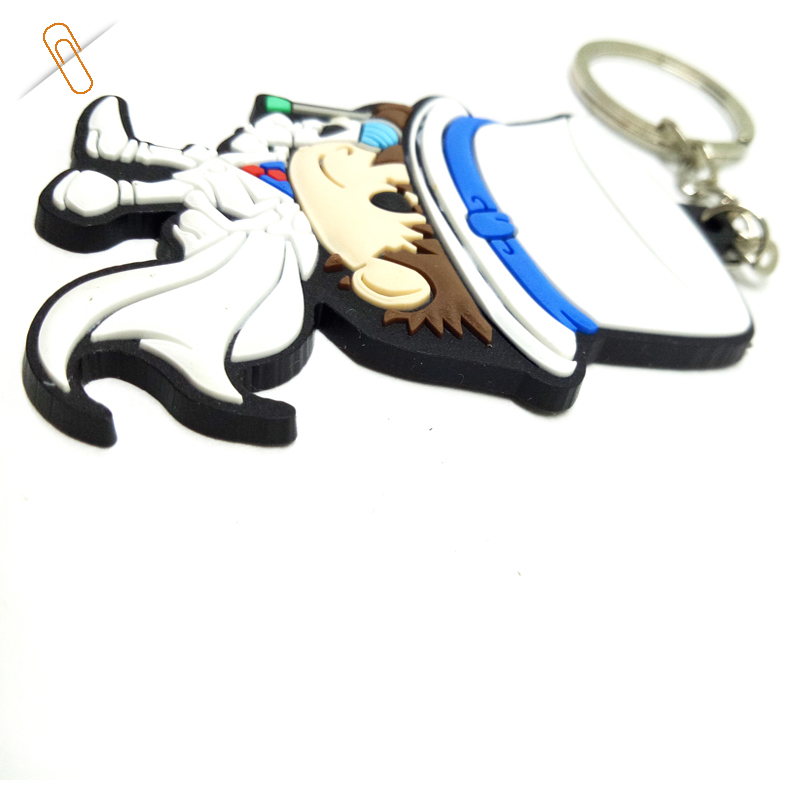 cartoon custom keychains rubber