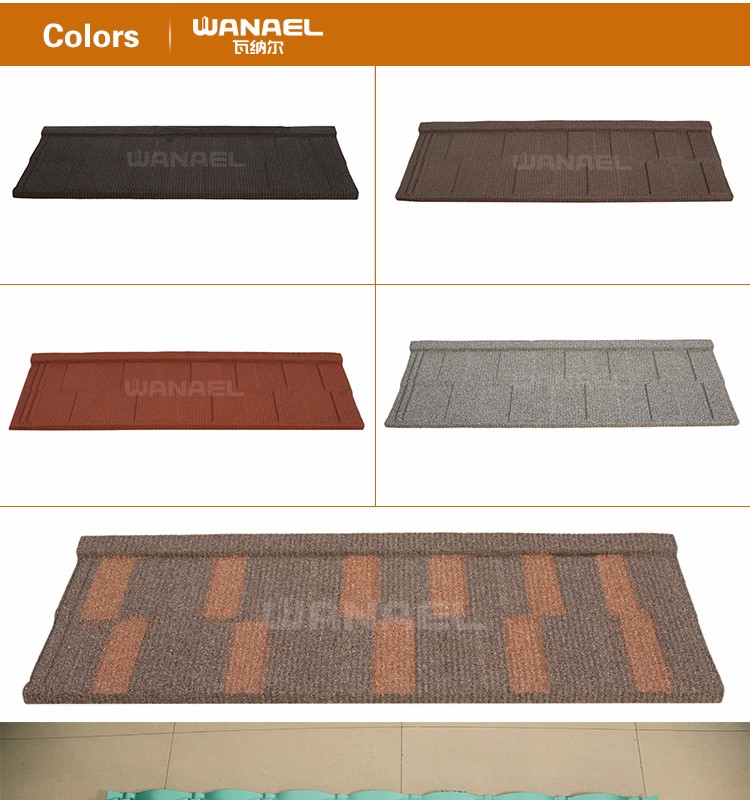 Colorful Stone Coated Step Tiles Roofing Sheets in Lagos Nigeria,Metal Roof Tile