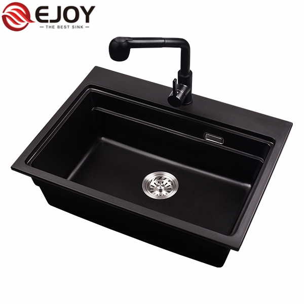 High Quality Customized quartz kitchen sink single bowl