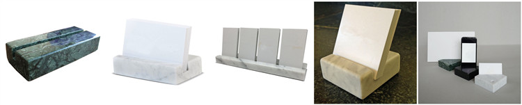 White Marble Set of 4 Accessories Holder Cosmetic Tray