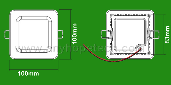 Acrylic Cover Aluminum Base Material led ceiling lamp