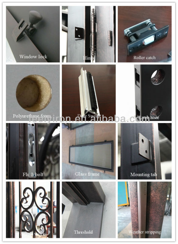 Classical Single Swing Iron Door FS-132