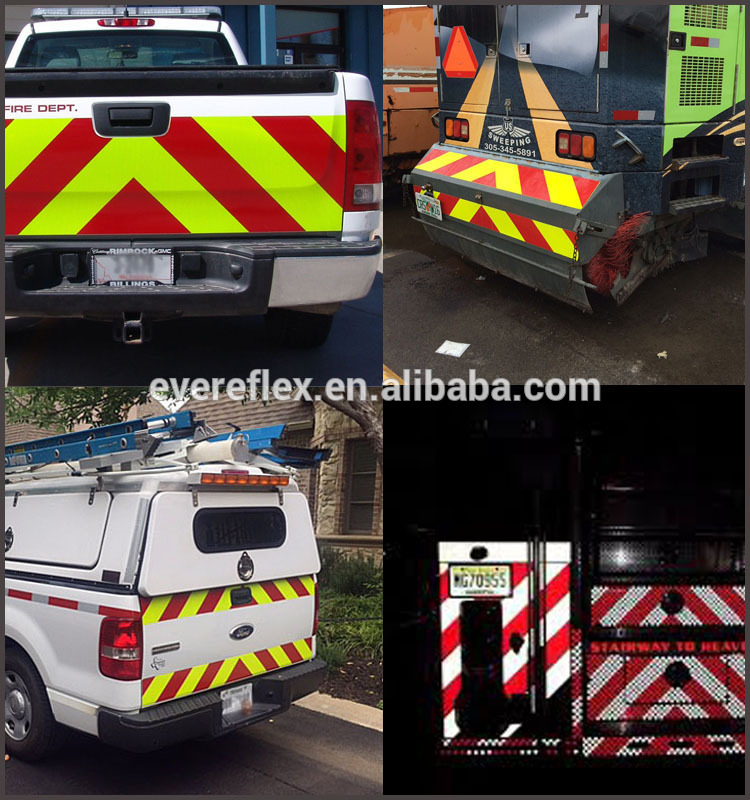 PVC Sparkle Reflective Chevron Striping for Vehicles