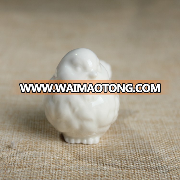 wholesale white ceramic ornamental bird