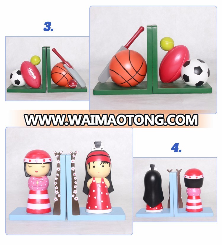 OEM service Customized design rocket shape airship cheap Bookends