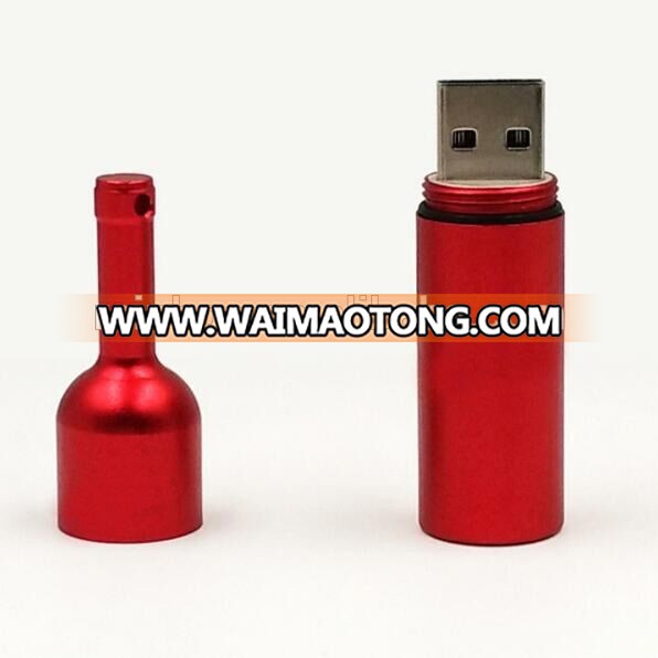 New Design Wine Bottle Shape USB Flash Drive for Promotional Gifts