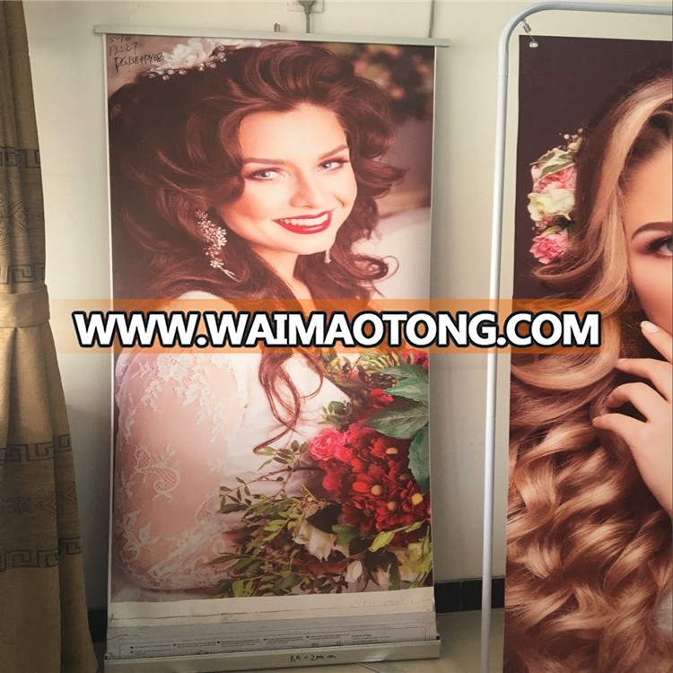 grey Back block-out Roll up materials High Quality Roll Up Media pvc block-out banner Rolls Pop Up Banner