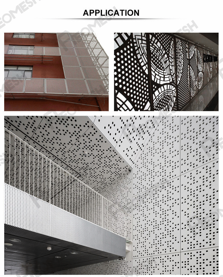 Made in Guangzhou Professional Factory A variety of hole Decorative Metal Perforated Mesh