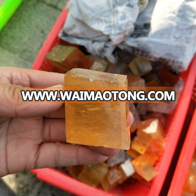 Natural Crystal Rough Gemstone Yellow Calcite, Rough Calcite