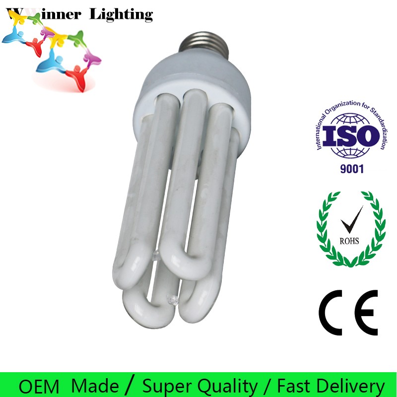 Energy Saving Light Bulb 4u 8000H U Shape CFL Lighting Bulbs 36w 6400k cfl energy saving lamp Compact fluorescent Tubes