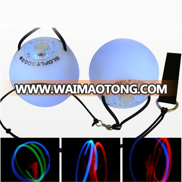 Popular Magic Flow Led Flashing Bouncing Ball Light Glow POI Toy