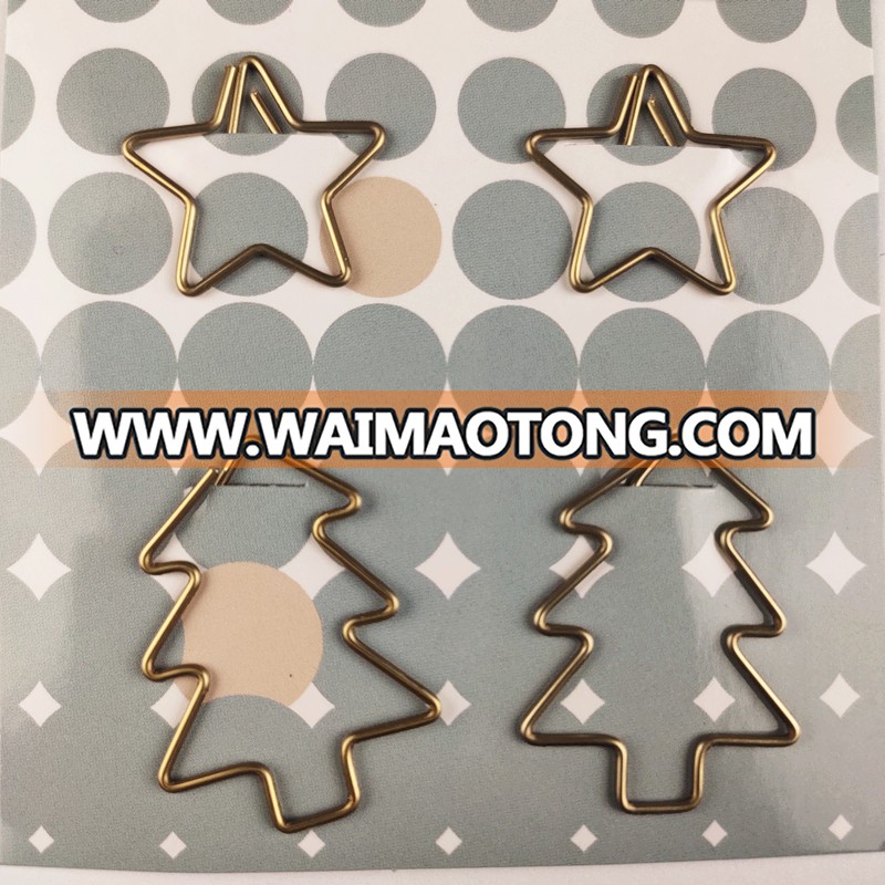 Christmas gifts mixed shaped paper clips