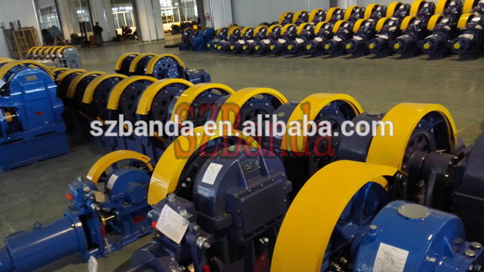 VVVF Elevator Geared Traction Machine BD-YJ350, Lift Motor