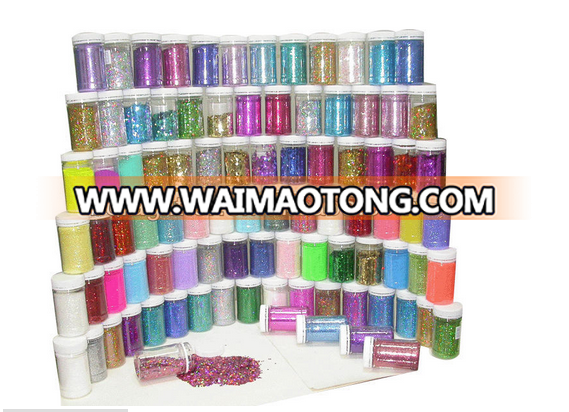 Rainbow Color Pearl Glitter Fine Glitter Powder Nail art Decoration Dust