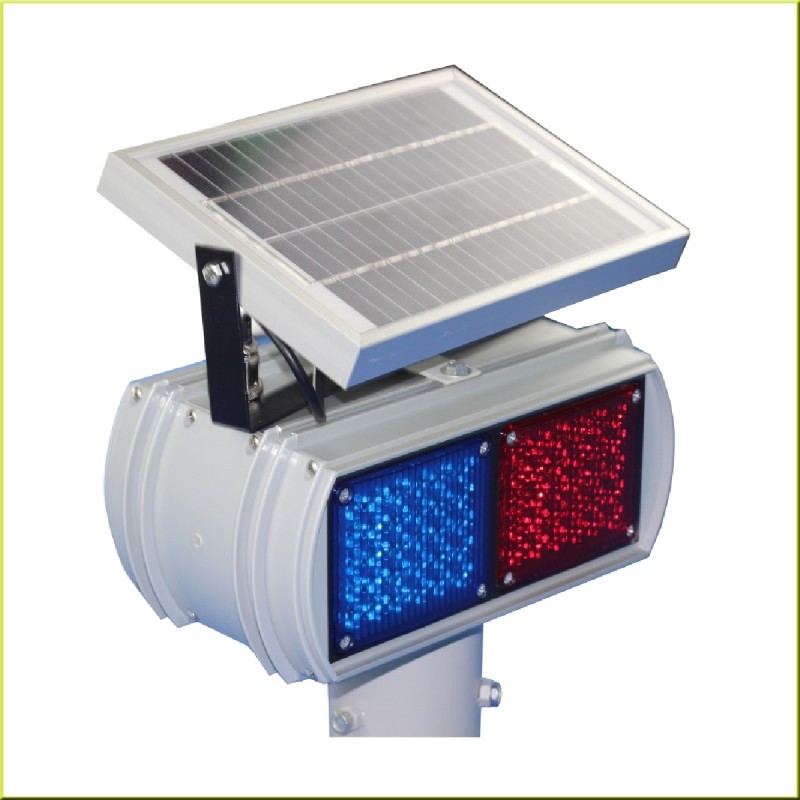 Pedestrian solar warning safety light