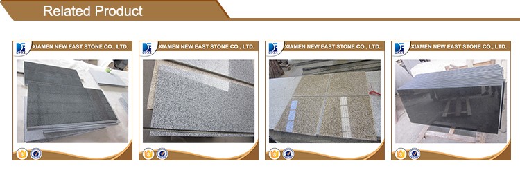 G664 granite stair nosing with anti slip, granite stair step and risers