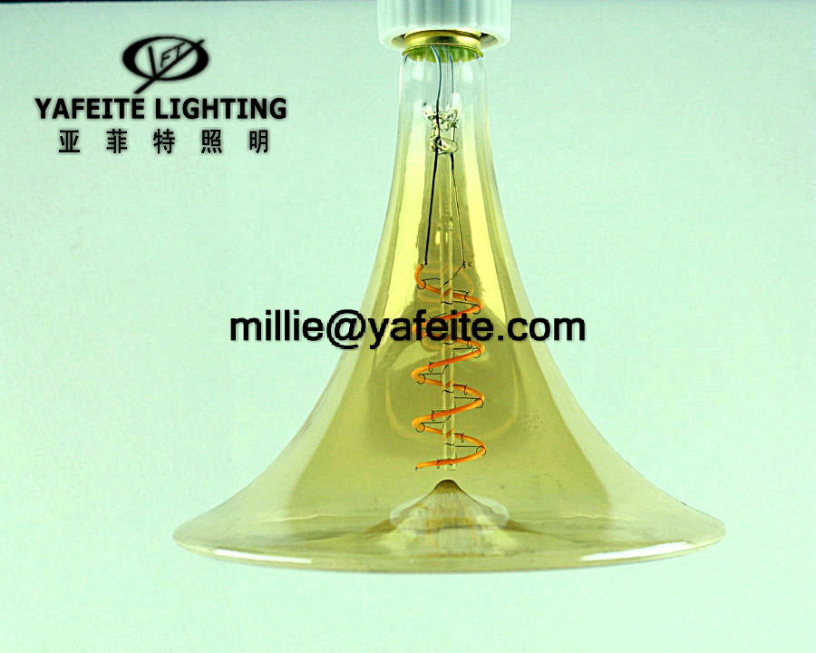 LED trumpet glass edison bulb dimmable 240V 4W6W8W energy saving table lamp bulb pendant lamp