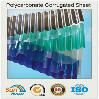 UV resistant Polycarbonate Sky light roofing sheets corrugated