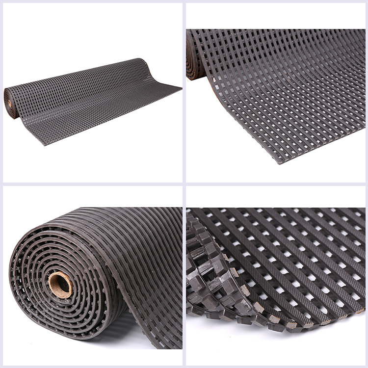 China factory wholesale high quality pvc water drainage anti slip swimming pool mat roll