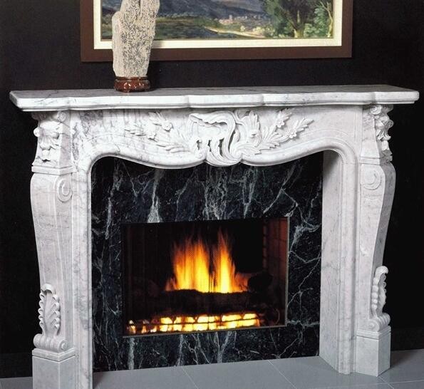 cheap fire place indoor/marble stone fireplace