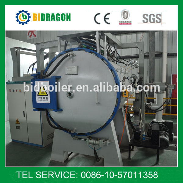 Horizontal vacuum brazing furnace