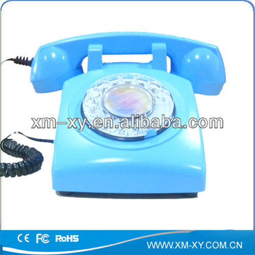 black landline LED display retro telephone foe desktop