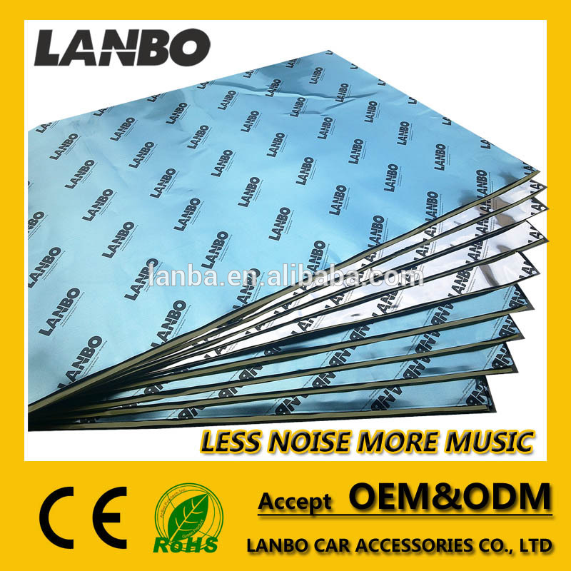 Hot selling lanbo car accessories reduce noise alu-butyl car sound deadening