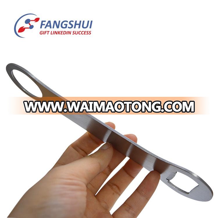 2018 newest push down metal blank sublimation hand held flat bottle opener for sublimation