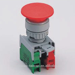 22mm IP65 Waterproof Mushroom Head Momentary Push Button Switch (XE22)