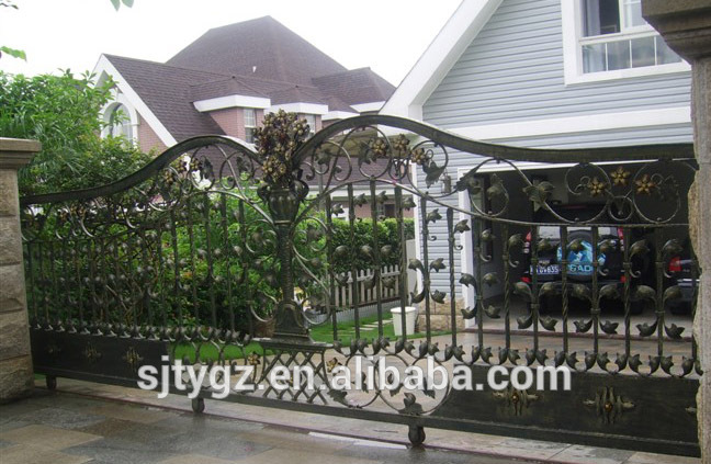 Excellent iron housing gate,wrought iron gate grill design