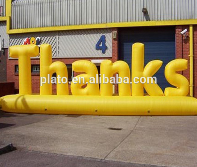 Custom color giant inflatable letters for outdoor event