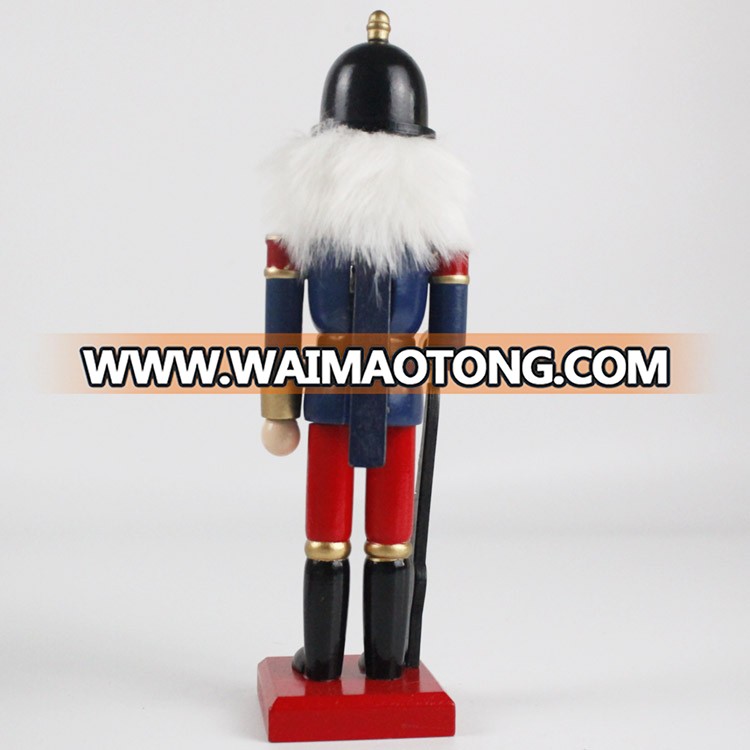 Wholesale Melody big Christmas Decor Hand painted wooden trumpet soldier nutcracker toy