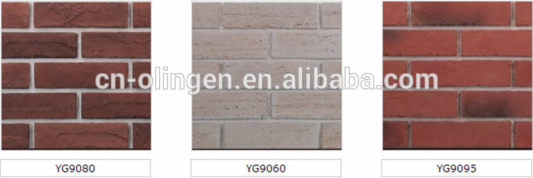 Polystyrene brick for exterior wall cladding