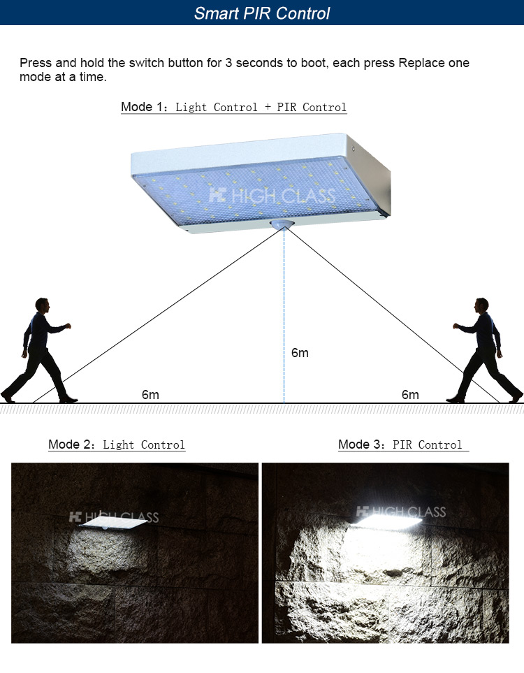 3 years warranty 4W outdoor wall lamp solar powered led wall light