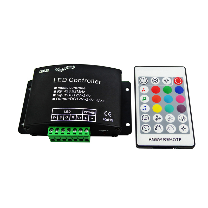 Factory new design RGBW Audio LED Controller RGBW music led controller