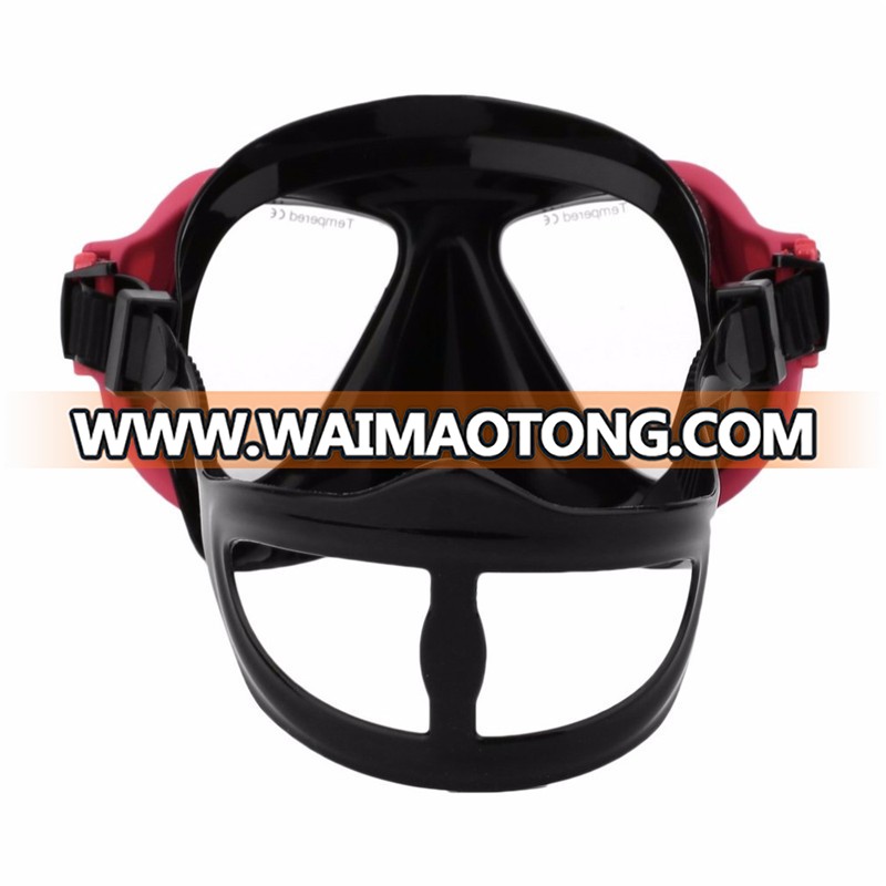 Hot Professional Underwater Camera Diving Mask Scuba Snorkel Swimming Goggles for GoPro Xiaomi SJCAM Sports Camera red