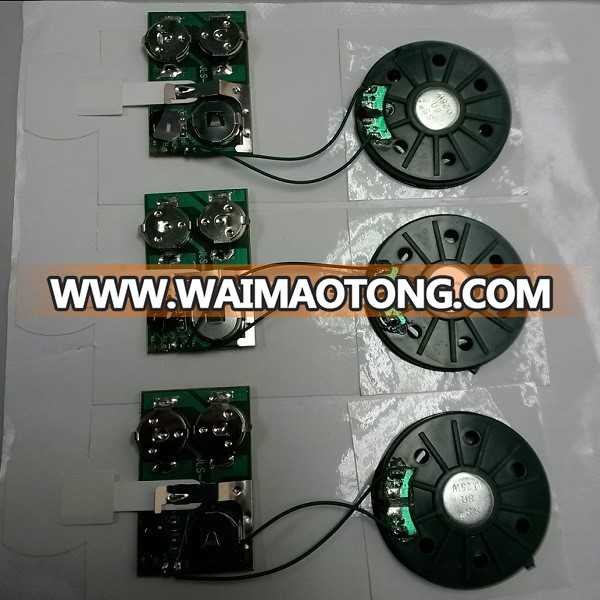 speaker type OTP sound module for greeting card