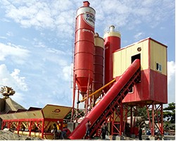 Construction Machinery HZS120 Wet Mix Concrete Batching Plant